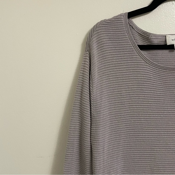 Aritzia wilfred women’s scoop neck 2/3 sleeves linen knit sweater size small - Picture 5 of 8